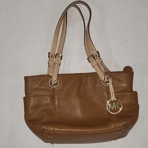 Michael Kors Tan Leather Shoulder Bag
